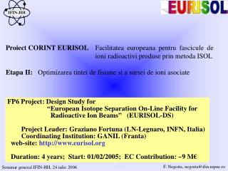 Proiect CORINT EURISOL