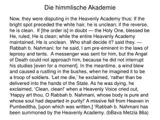 Die himmlische Akademie