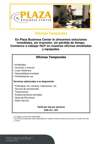 Oficinas Temporales