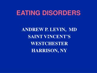 EATING DISORDERS