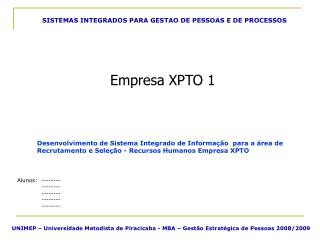 Alunos: -------- -------- -------- -------- --------