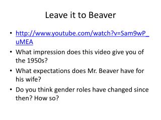 Leave it to Beaver