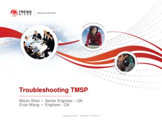 Troubleshooting TMSP