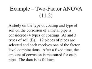 Example – Two-Factor ANOVA (11.2)