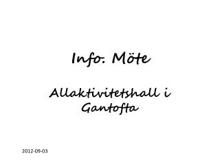 Info. Möte