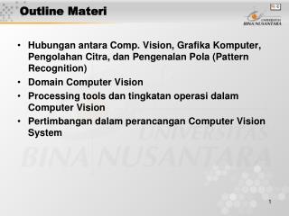 Outline Materi