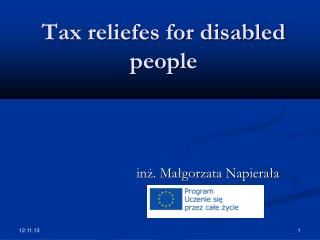 Tax reliefes for disabled people