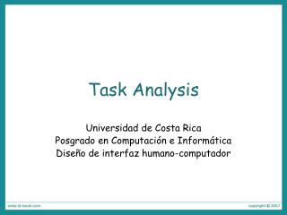 Task Analysis