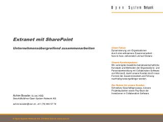 Extranet mit SharePoint Unternehmensübergreifend zusammenarbeiten