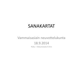 SANAKARTAT