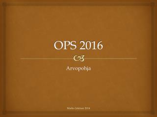 OPS 2016