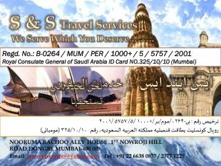 S &amp; S Travel Services We Serve Which You Deserve………