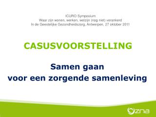 CASUSVOORSTELLING