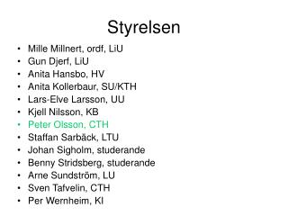 Styrelsen