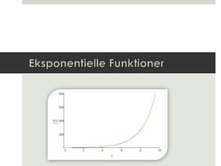 Eksponentielle Funktioner