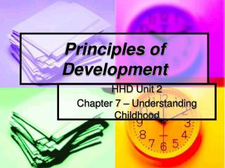 Principles of Development