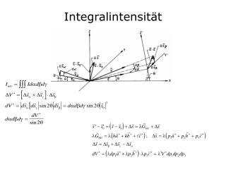 Integralintensität