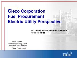 McCloskey Annual Petcoke Conference Houston, Texas