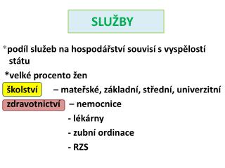 SLUŽBY