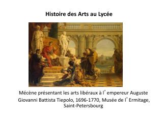 Histoire des Arts au Lycée