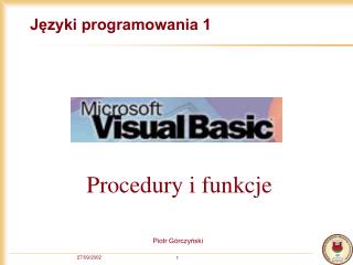 Języki programowania 1