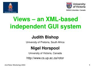 Views – an XML-based independent GUI system