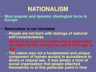 NATIONALISM