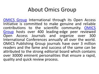 About Omics Group