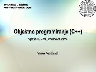 Objektno programiranje (C++)