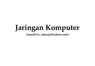 Jaringan Komputer