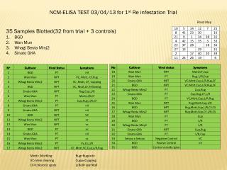 35 Samples Blotted(32 from trial + 3 controls) BGD Wan Mun Whagi Besta Minj2 Sinato GKA