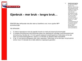 Gjenbruk – mer bruk – lengre bruk…