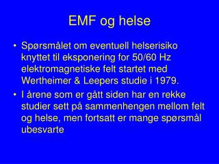 EMF og helse