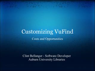 Customizing VuFind