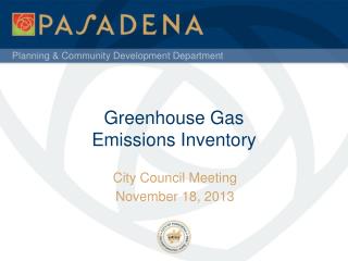 C ity Council Meeting November 18, 2013