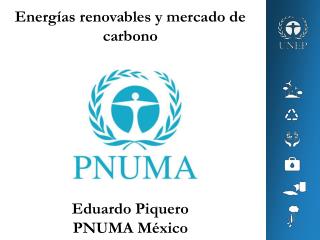 Energías renovables y mercado de carbono Eduardo Piquero PNUMA México
