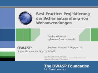 Best Practice: Projektierung der Sicherheitsprüfung von Webanwendungen