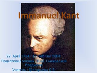 Immanuel Kant