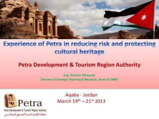 Experience of Petra in reducing risk and protecting cultural heritage