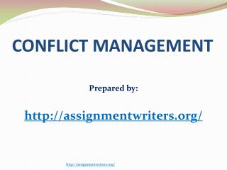 CONFLICT MANAGEMENT