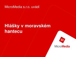 Hlášky v moravském hantecu