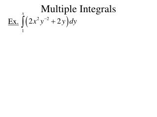 Multiple Integrals