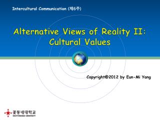 Intercultural Communication ( 제 6 주 )