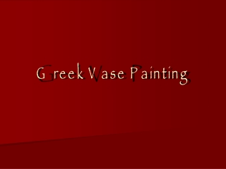 Greek Vase Painting