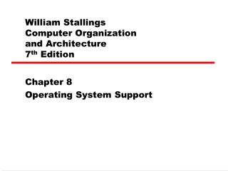 William Stallings Computer Organization and Architecture 7 th Edition