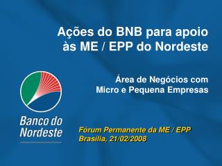 Fórum Permanente da ME / EPP Brasília, 21/02/2008