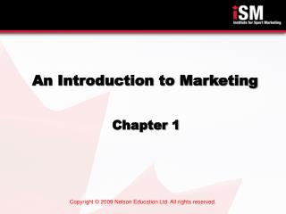 An Introduction to Marketing