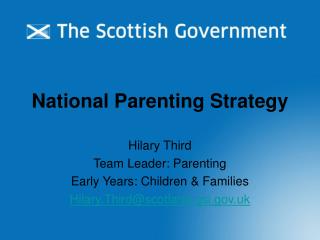 National Parenting Strategy