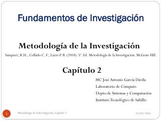 Fundamentos de Investigación