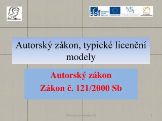 Autorský zákon, typické licenční modely